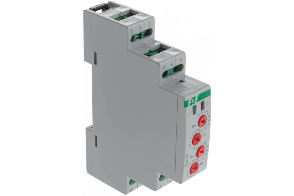 Реле времени PCU-507 2х8А 230В IP20 многофункц. (0,1сек.-24дней)