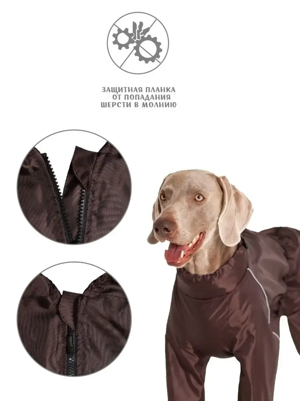 Комбинезон дождевик для собак средних и крупных пород