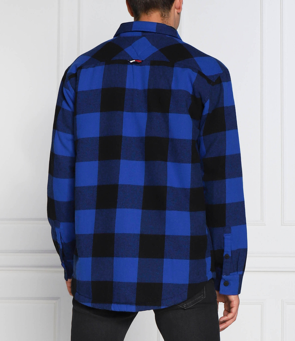 утепленная рубашка Tommy Jeans - темно-синий(DM0DM15132)