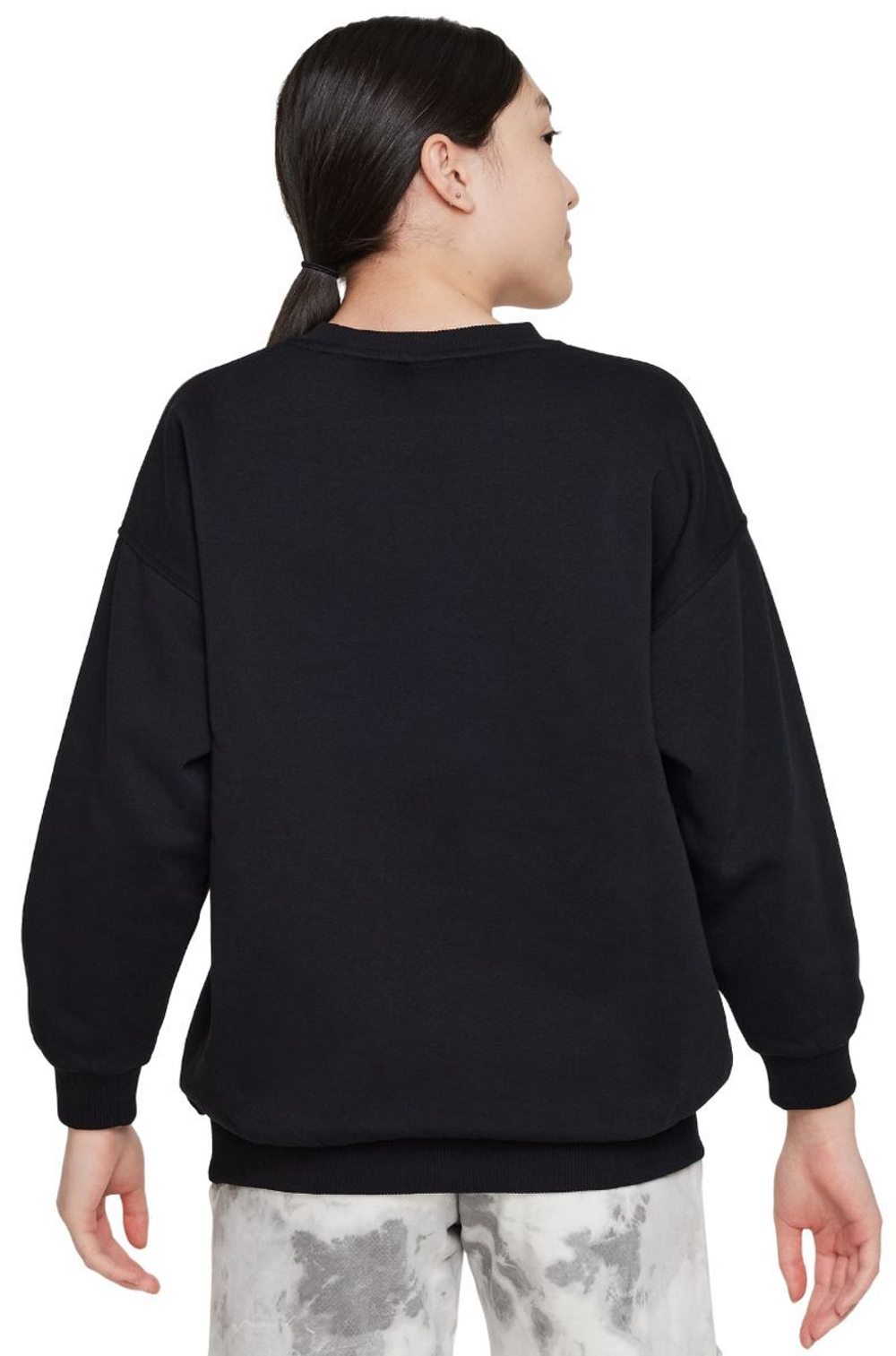 Детская теннисная куртка Nike Kids Sportswear Club Fleece Oversized - Black