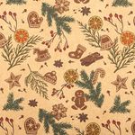 Бумага упаковочная новогодняя "Christmas Kraft", 70х100 см, 10 дизайнов ассорти, ЗОЛОТАЯ СКАЗКА, 592053, 1шт