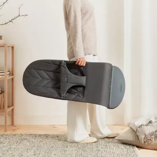 Кресло-шезлонг BabyBjorn Bliss petal quilt, anthracite