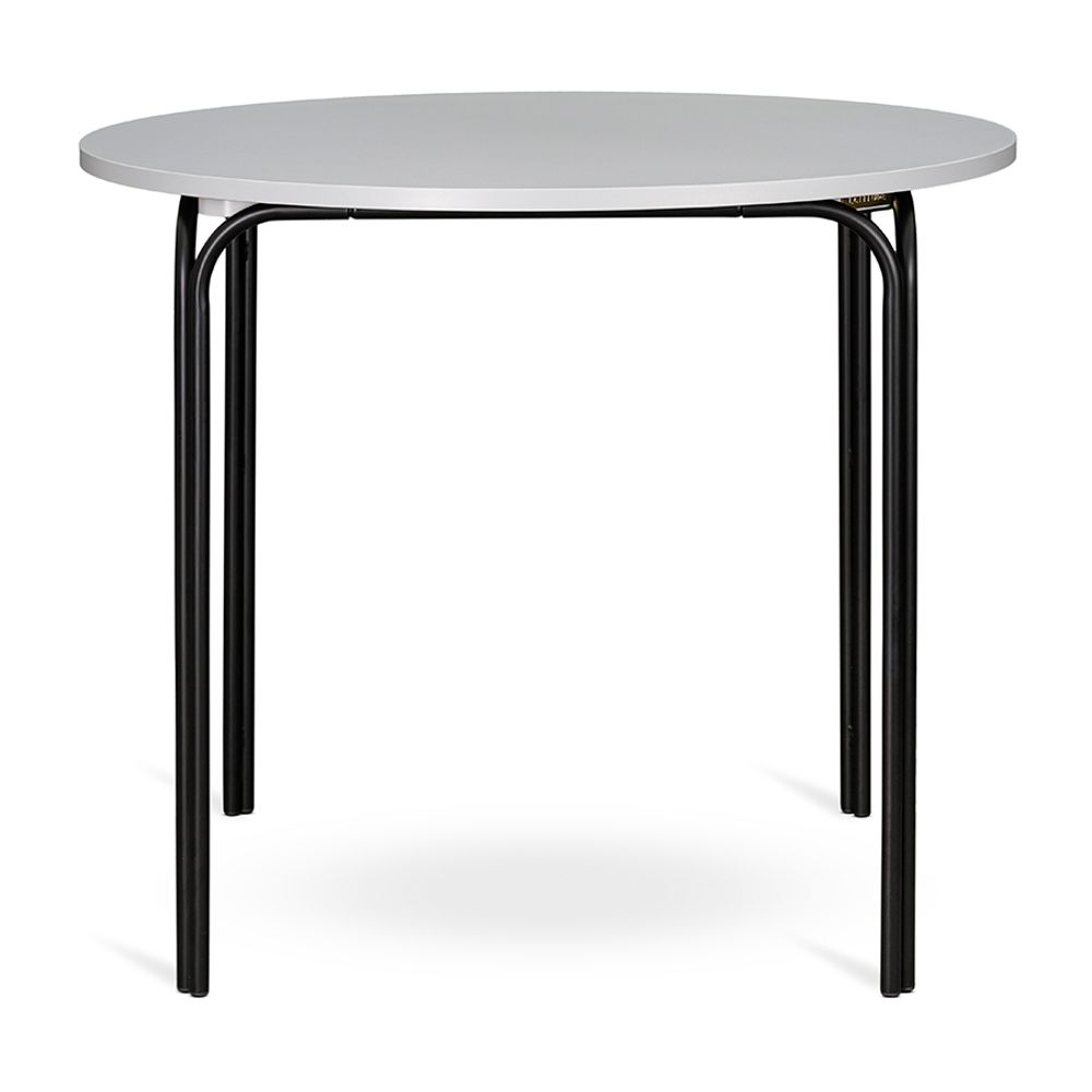 Стол обеденный Ror, Ø90 см, черный/серый