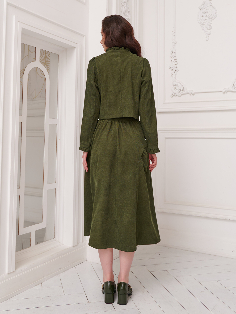 Жакет вельвет укороченный