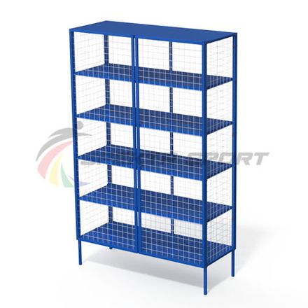 Стеллаж для хранения инвентаря закрытый 1250х500х2000 (разборный)