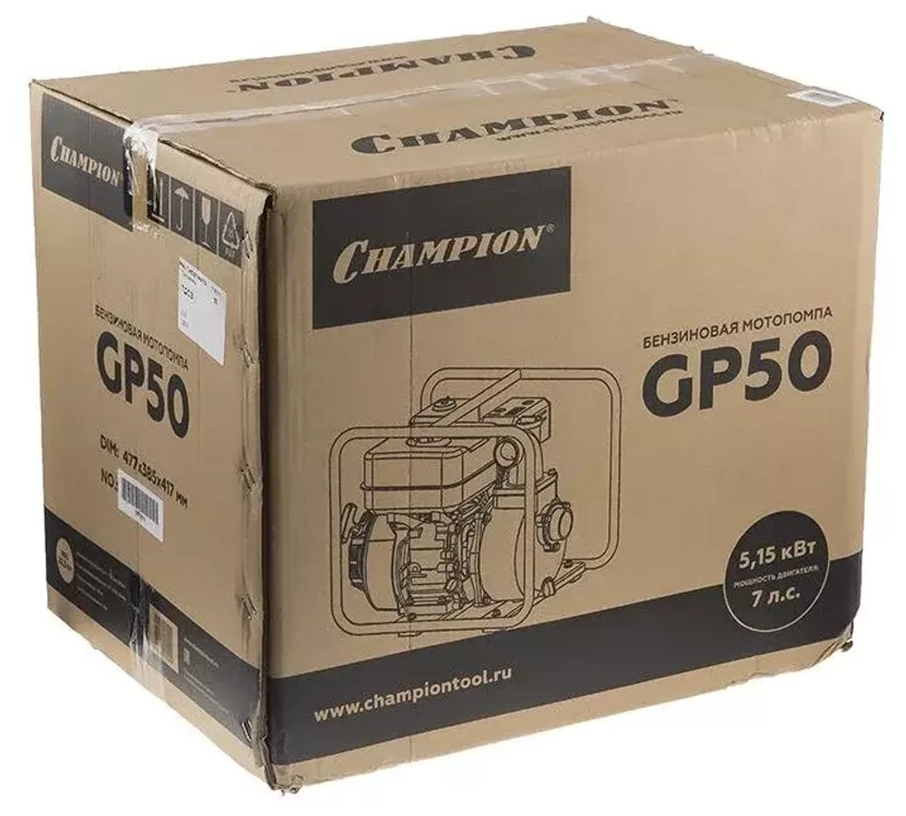 Бензиновая мотопомпа Champion GP50