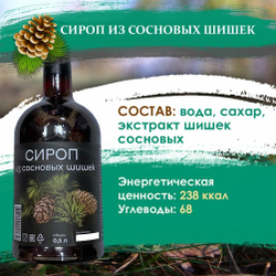 Сироп из сосновых шишек 200 мл - 2 шт
