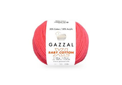 BABY COTTON XL, яркий коралл
