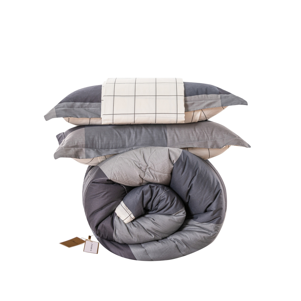 Комплект постельного белья Сатин с Одеялом 100% хлопок на резинке OBR151