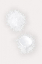 Круглые пестисы с пухом белые Erolanta (Цвет: белый)