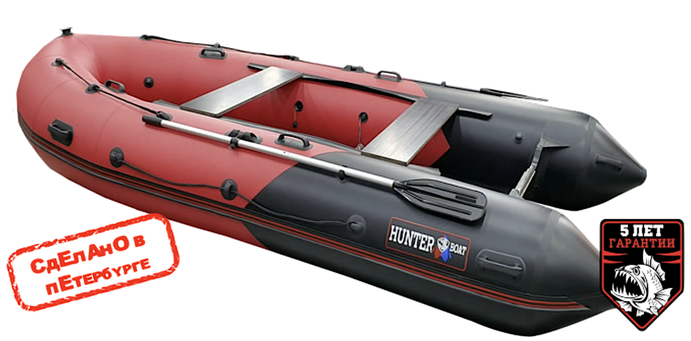 Лодка ПВХ Hunterboat Хантер Про 380Pro