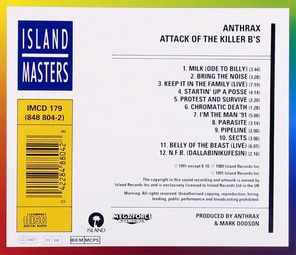 Anthrax / Attack Of The Killer B's (CD)