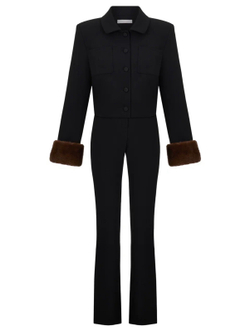 Брюки прямые Силуэт, черный