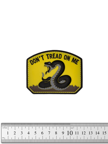Шеврон Don't Tread on Me PVC. Жёлтый