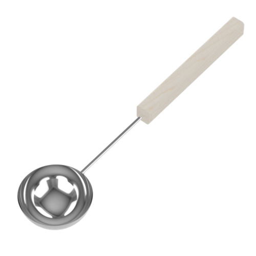 SAWO Черпак из нерж. с дерев. ручкой, осина, 445-MA 237 ml