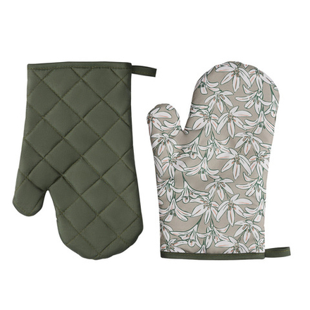 PROVANCE Эвкалипт Прихватка-варежка, 100% полиэстер, 17х27см, зелёный