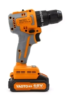 Аккумуляторный шуруповёрт-дрель YAOTO BS 68VF с бесщёточным двигателем и комплектом 2 АКБ