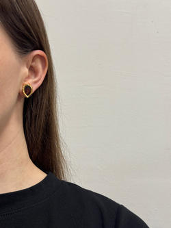 Клипсы с фиолетовыми кристаллами Christian Dior