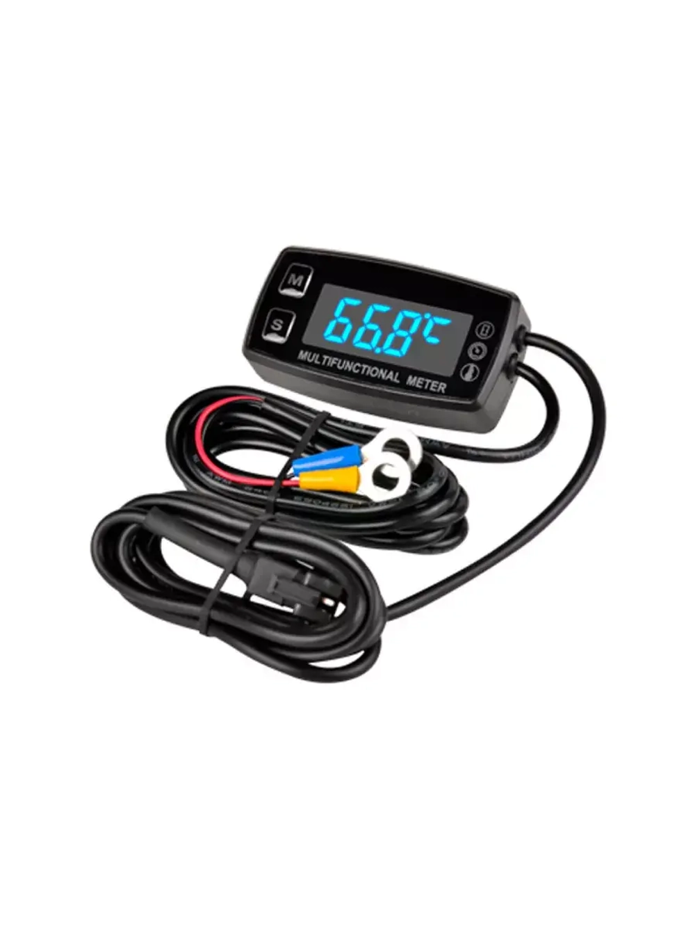 Тахометр цифровой LED + термометр под свечу RL-HM035LT