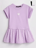 Платье оверсайз в сад с коротким рукавом