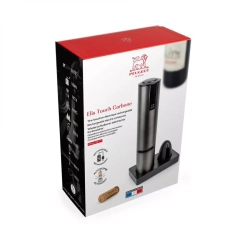 Штопор электрический и обрезатель фольги Peugeot Elis Touch темно-серый в подарочной упаковке