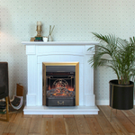 Каминокомплект Real Flame Andrea WT с очагом Majestic Lux Brass