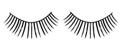 Утолщенные накладные ресницы Deluxe (Цвет: черный)