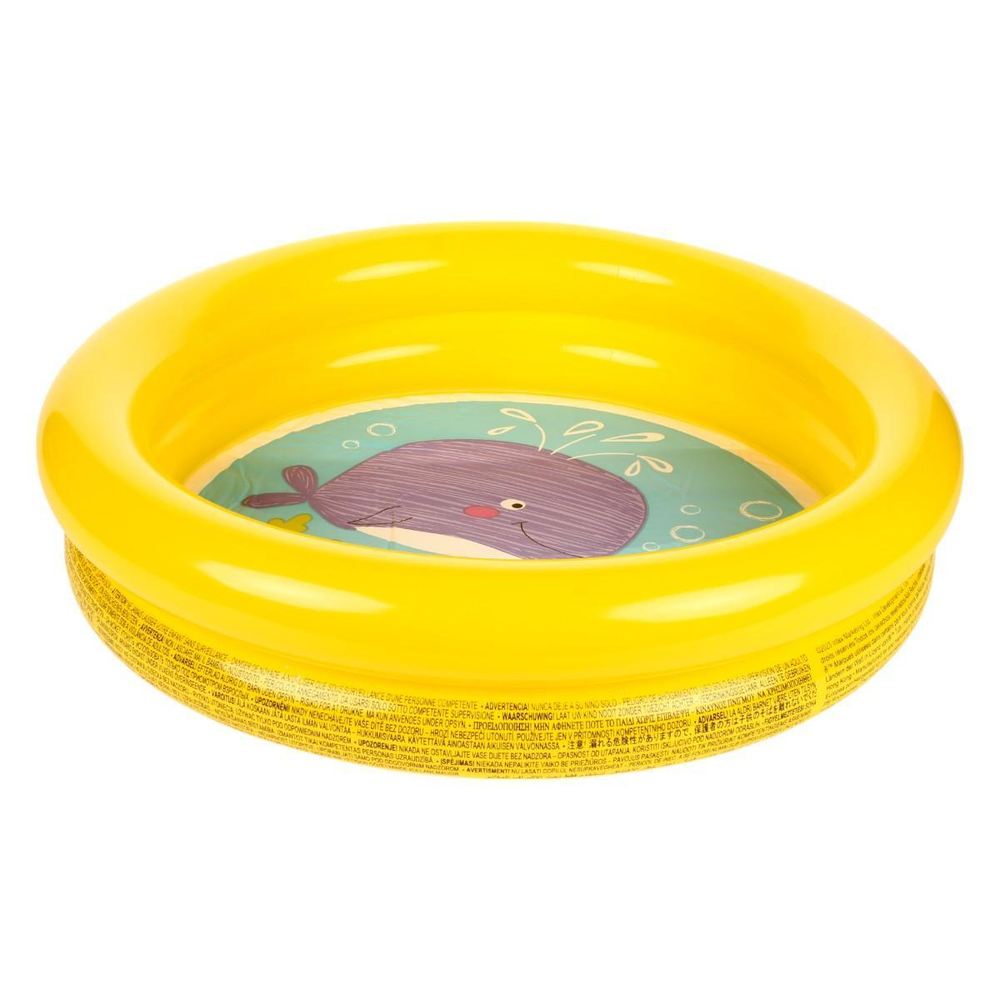 Бассейн надувной "Морские обитатели" 61*15см, цв. желтый 533013 (Intex)