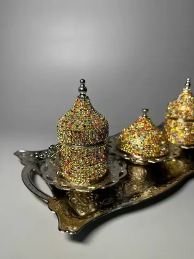 Восточный кофейный набор со стразами "Нишан"