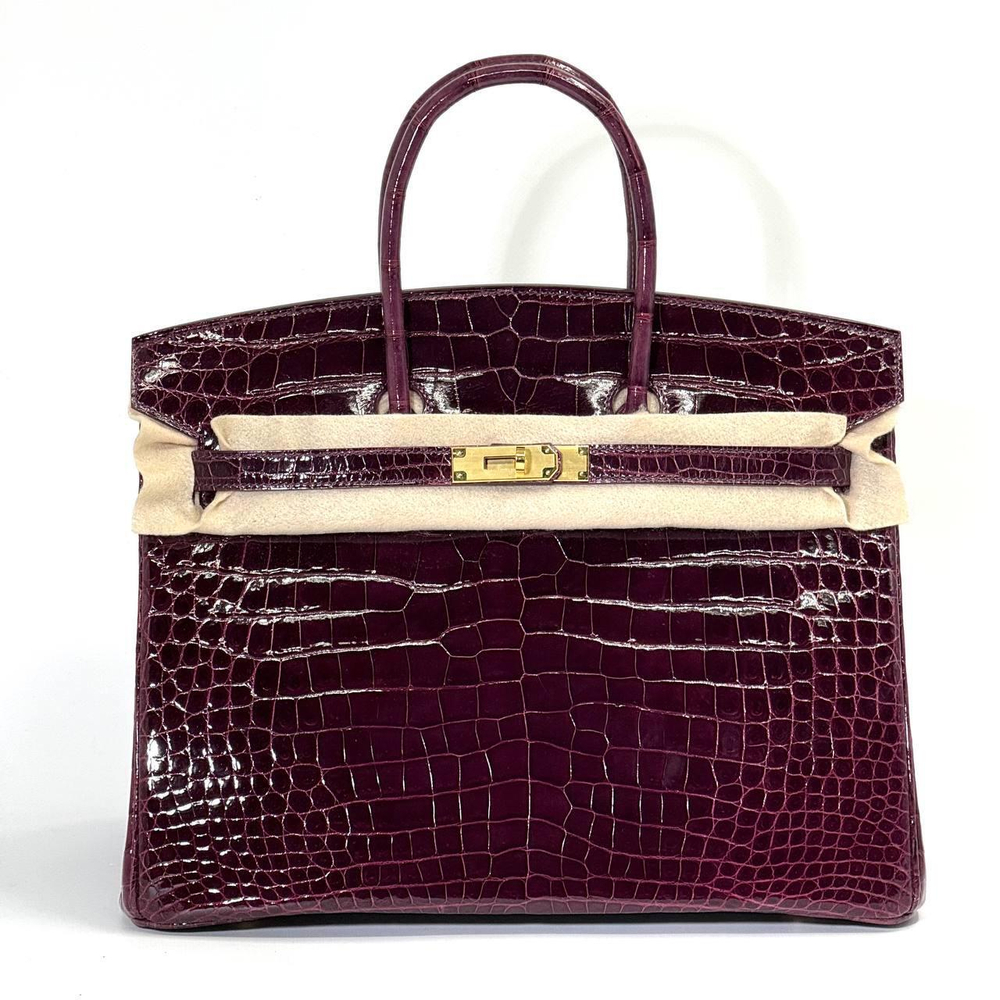 Сумка Hermes из кожи крокодила 35 см