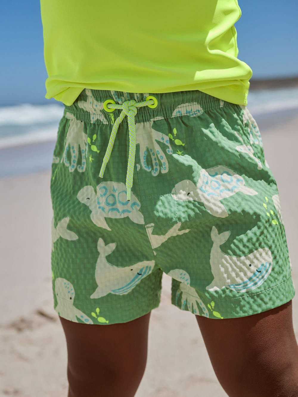 Костюм плавательный раздельный для мальчика Next E22-307, Зеленый