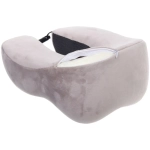 Подушка дорожная «TRIP - Fit», мемори-эффект, цвет светло-серый