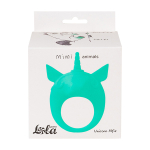 Зеленое эрекционное кольцо 3,5см с вибрацией Lola Games Mimi Animals Unicorn Alfie Green 7000-06lola