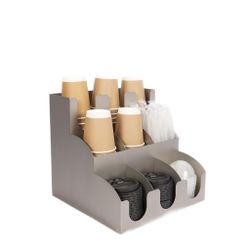 Станция диспенсер для кофейных аксессуаров 30*30*29 см нерж. P.L. Barbossa