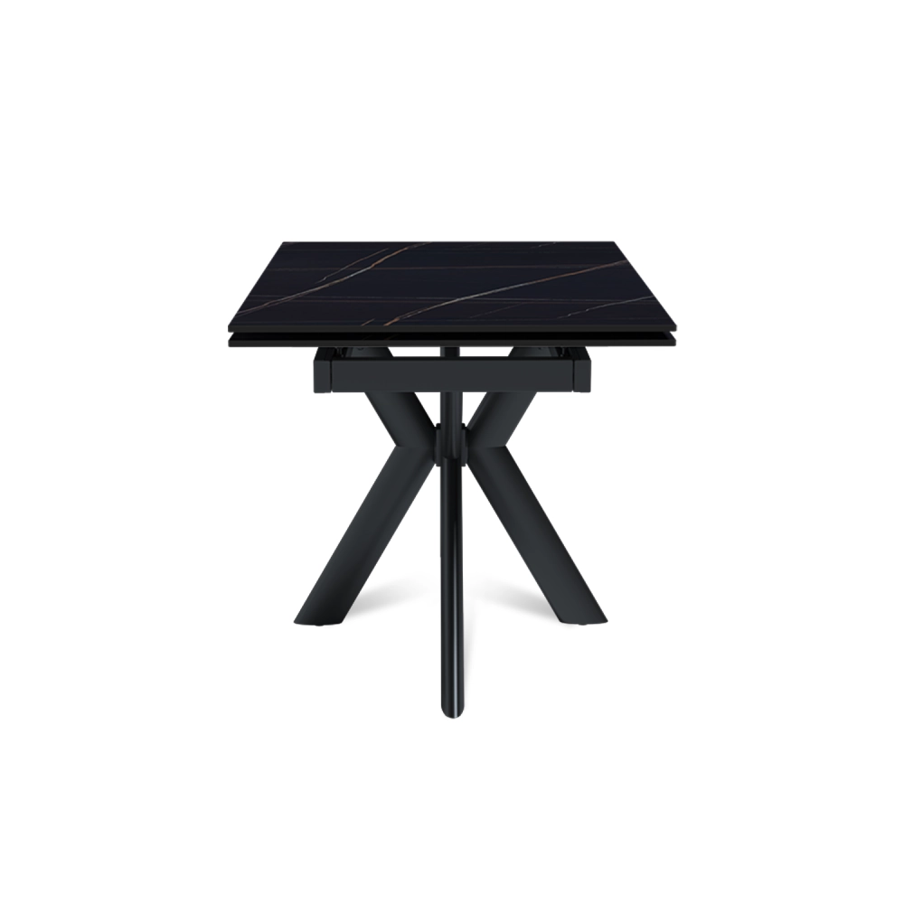 Стол раскладной Strong (120+30+30), керамика матовая Black Gold