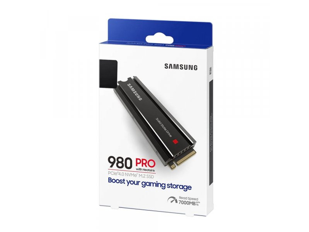 SSD накопитель Samsung 980 PRO Black 2ТБ, M.2 2280, PCIe 4.0 x4, NVMe [MZ-V8P2T0CW]