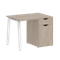 Home Office Стол письменный VR.SP-3-98.1.A Дуб Аттик/Металл Белый 980*720*750