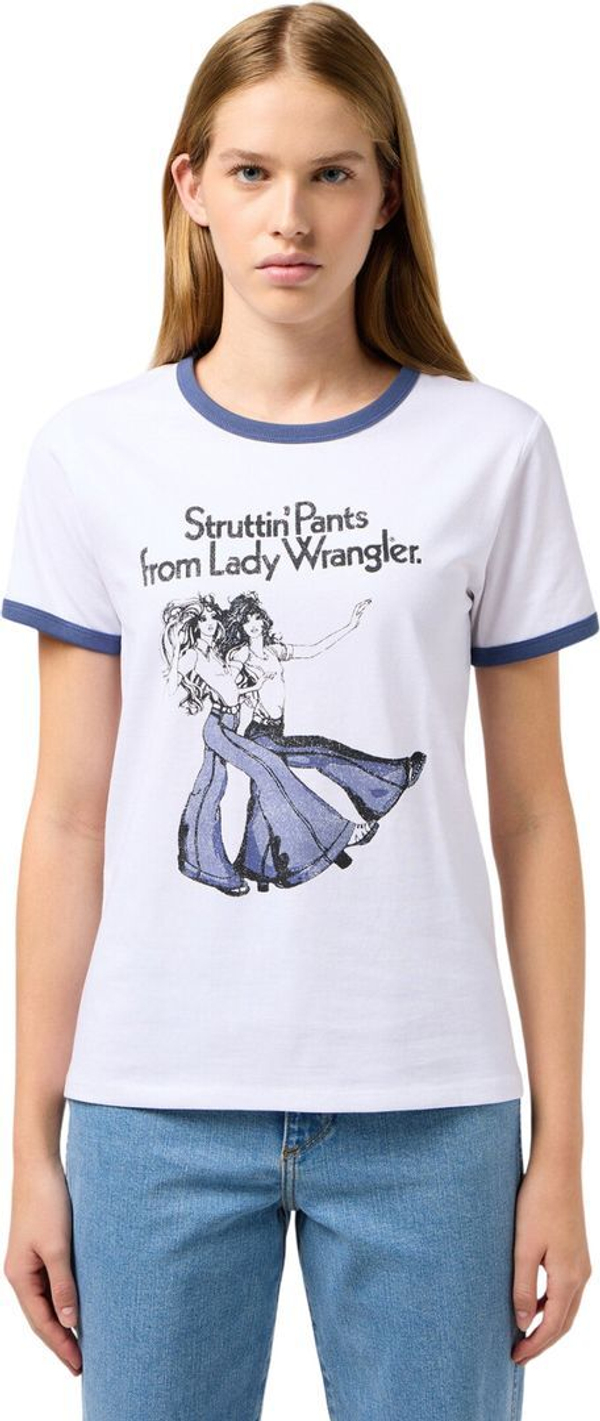 Футболка Wrangler RINGER TEE WHITE