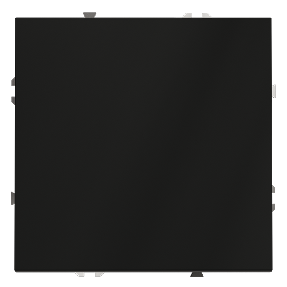 Выключатель встраиваемый VOLTUM S70 одноклавишный 10А, (черный матовый)