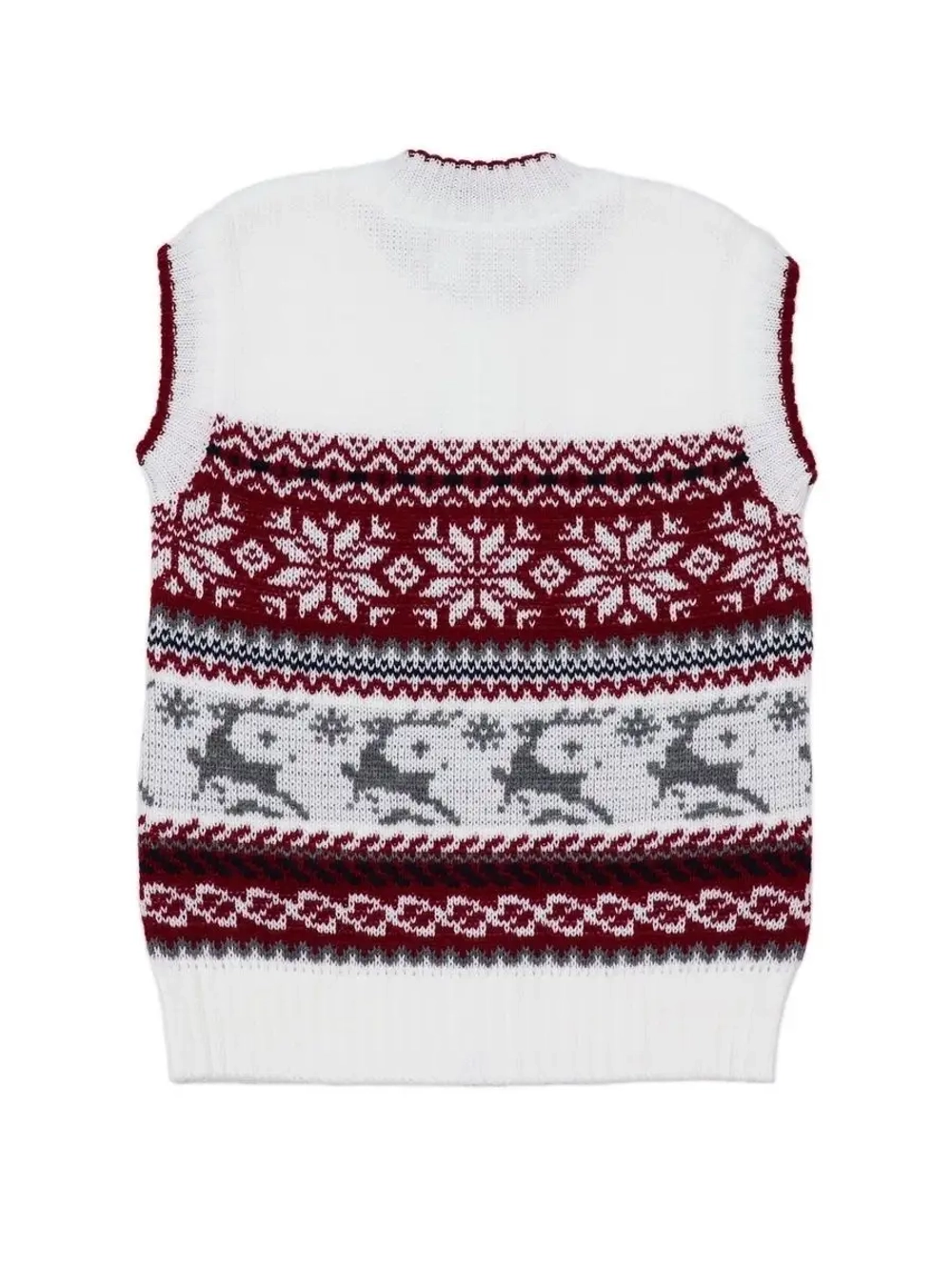 Жилет вязаный на молнии