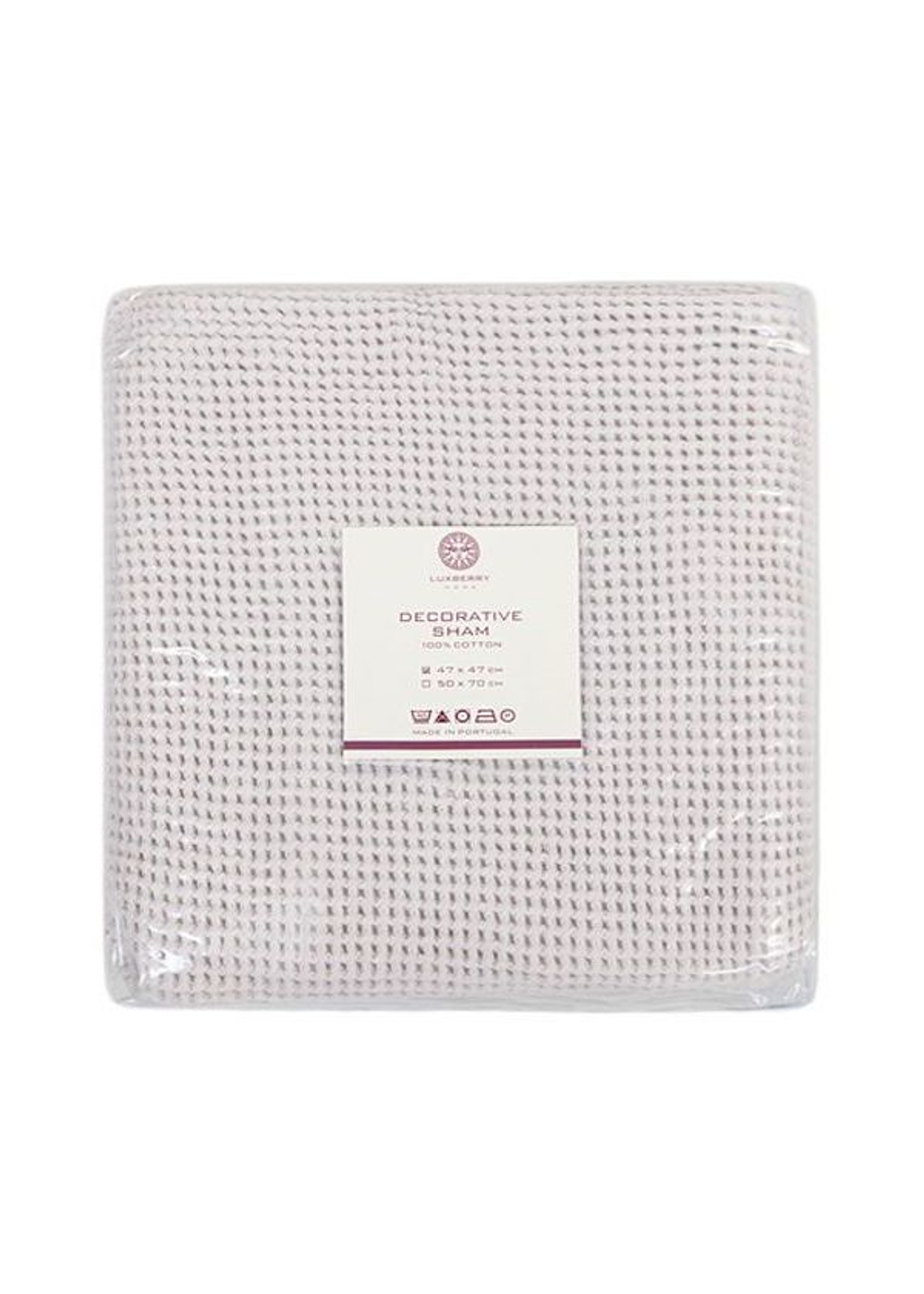 Наволочка декоративная 47х47 Luxberry Mistral умбра Португалия упаковка