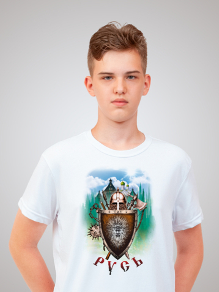 Футболка с принтом "Русь"