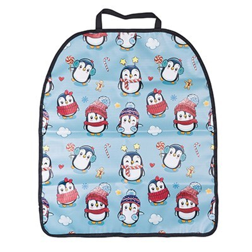 Накидка защитная на заднюю спинку сиденья /ПВХ/ Пингвины (SKYWAY)