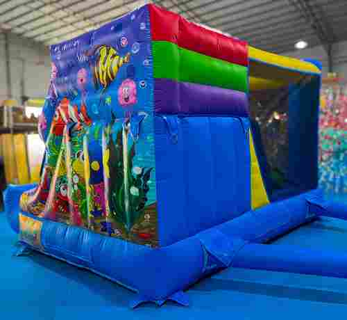 Коммерческий надувной батут «Подводный мир 2» 4*3,5*2,5 м