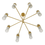 8276/8 MODERNI LN26 162 латунь/прозрачный, металл/стекло Люстра Е14 8*40W 220V DENVER