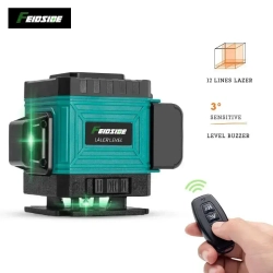 Лазерный уровень,Зеленый луч,3D 12 Линий