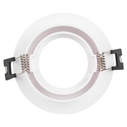 Встраиваемый светильник декоративный ЭРА KL92 WH MR16/GU5.3 белый, пластиковый