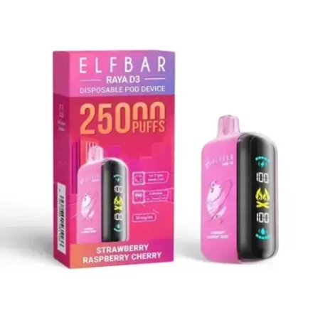 ELF BAR RAYA D3 - Strawberry Raspberry Cherry (5% nic)