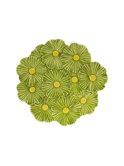 Тарелка сервировочная Bordallo Pinheiro Maria Flor салатовая (37 см)