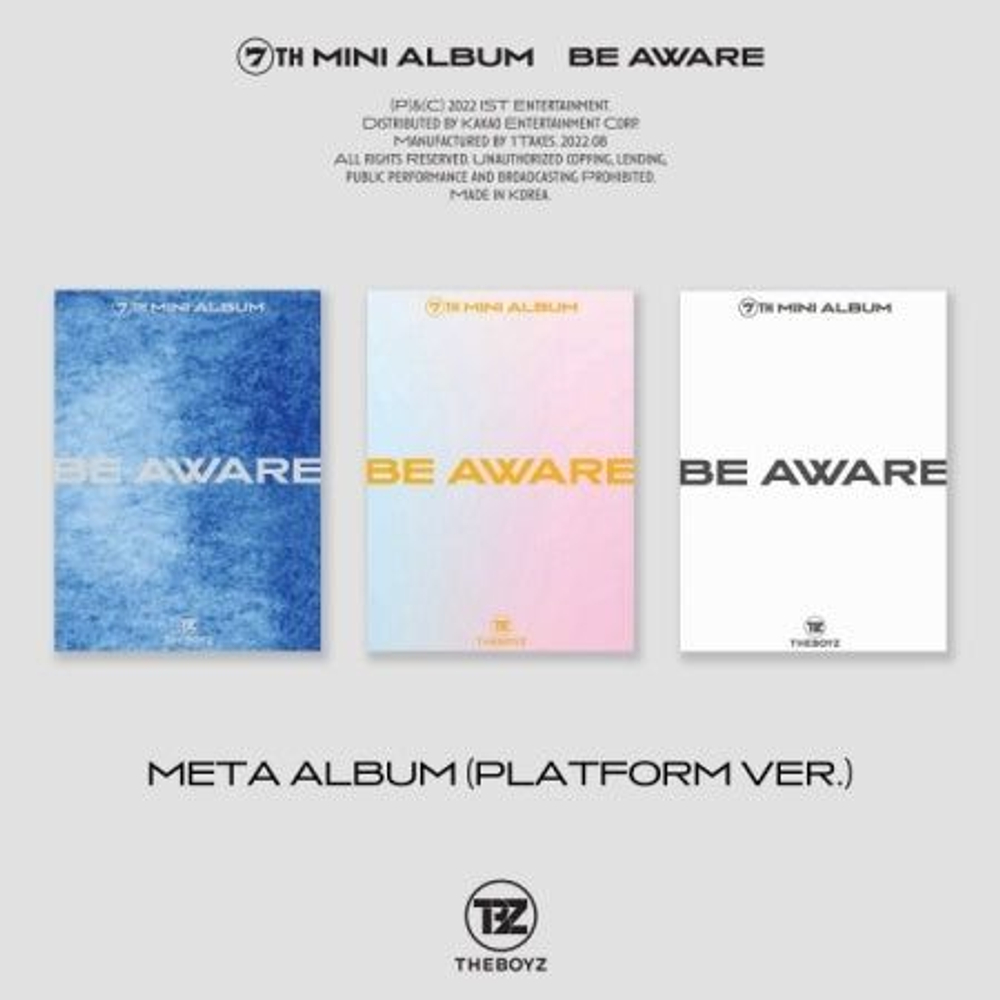 Альбом THE BOYZ - BE AWARE 7th Mini Meta PLATFORM Album RANDOM Version